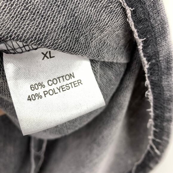 Jane + Delancey Womens Gray Mineral Wash V-Stitch Tunic Sweatshirt XL 3/4 Sleeve - Picture 6 of 6